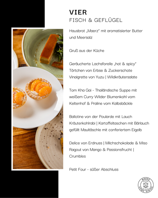 Kochbox Maerz@Home "VIER" - Variante mit Fisch & Geflügel