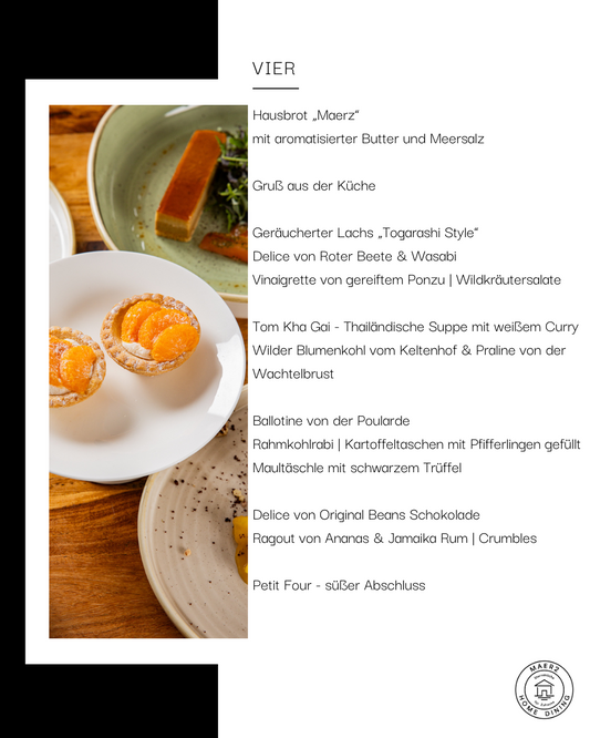 Kochbox Maerz@Home "VIER" - Variante mit Fisch & Geflügel